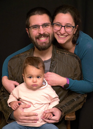 Dan and Hannah Panzarella with daughter Bernie