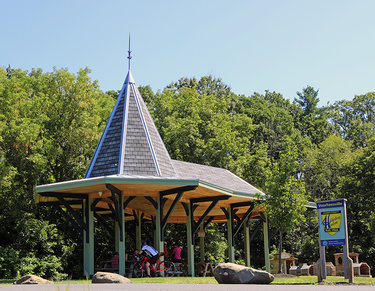 Albany County Helderberg-Hudson Rail Trail pavilion