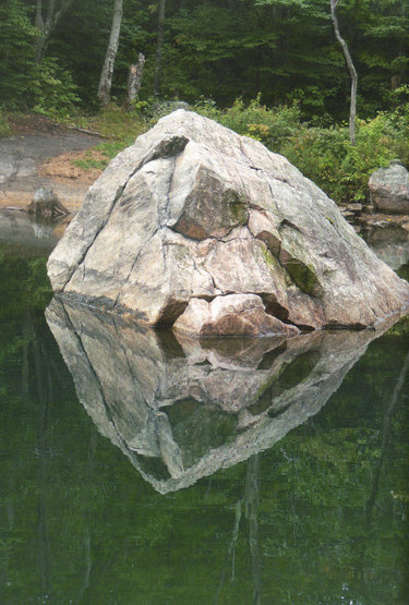 Reflective Rock at 9 Corner Lake