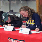 signing, Guilderland athletes