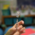 A pediatric vial of Pfizer-BioNTech vaccine